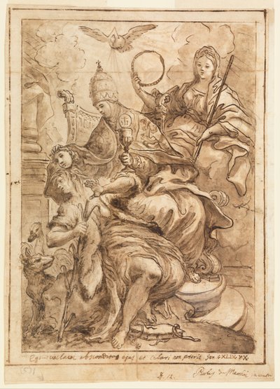 Church Triumphant over Falsehood by Paolo de Mattheis